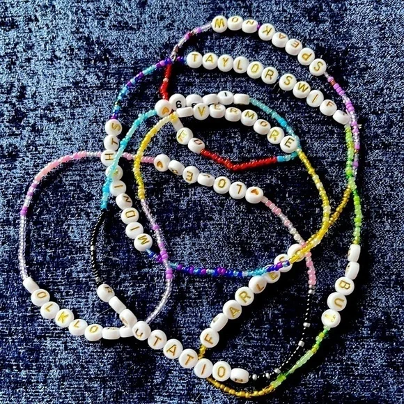 Swiftie Friendship style Memory Bracelet—get 10 favorites on one 58” STRAND - Picture 4 of 8